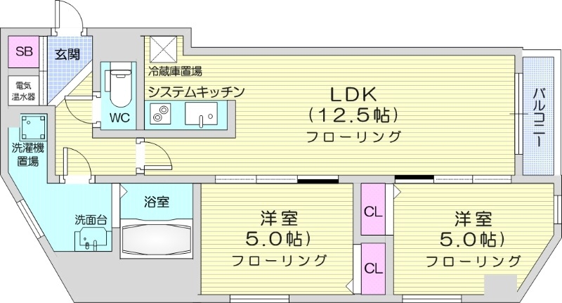 フランセレジデンシア　リシェス南麻生の間取り