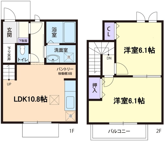 エンジェル　Aの間取り