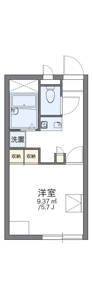 レオパレスマーレリリの間取り