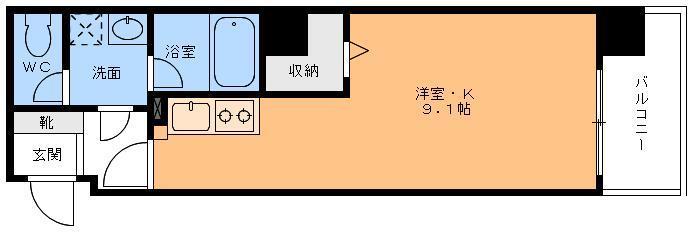 グレイスパル清水の間取り