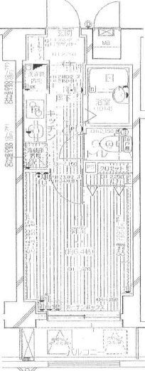 新宿区西五軒町のマンションの間取り