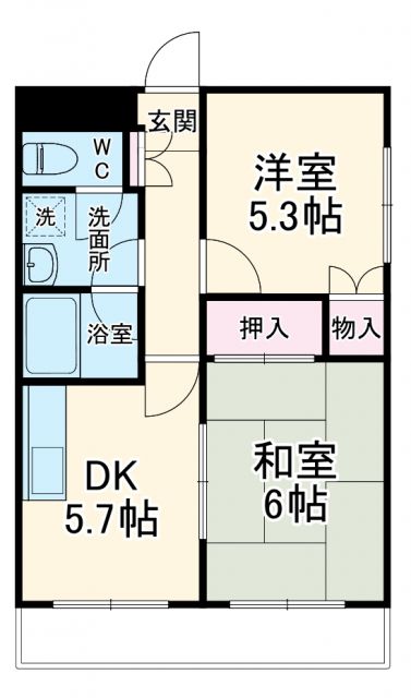 クオーレＭＭの間取り