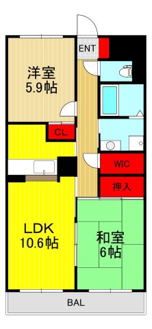 エクセレント新郷の間取り