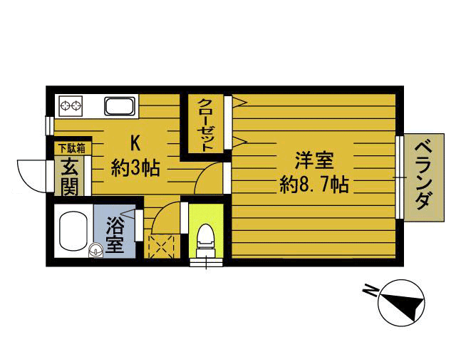 エクレール．２の間取り