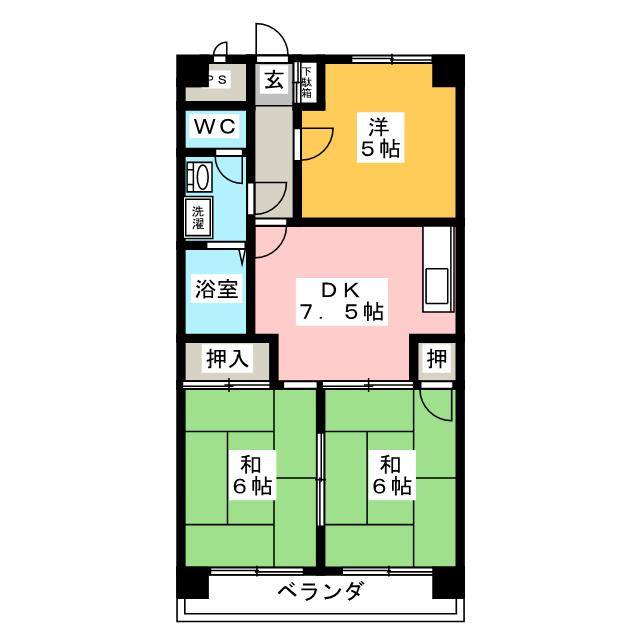 マンション渋谷IIの間取り