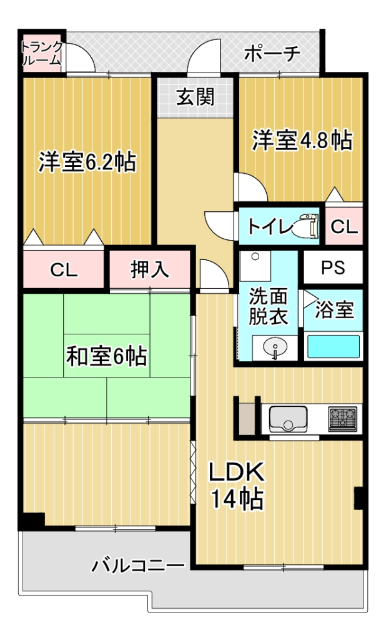 リッチ・ｄｅ・鳴門IIの間取り