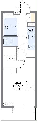 レオパレス山竹IIの間取り