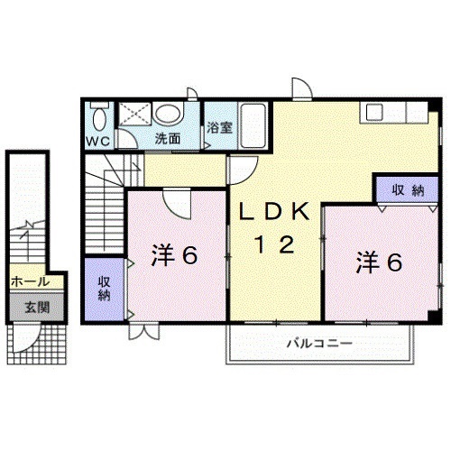 【カンフォート松島Iの間取り】