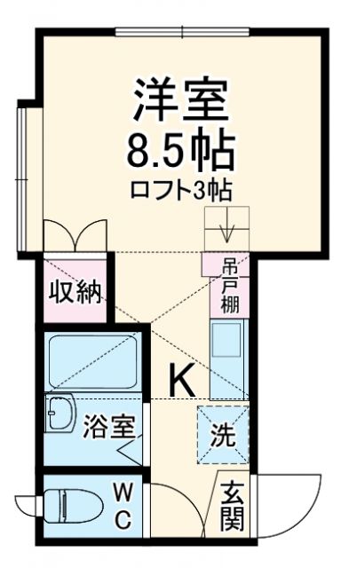 柏市みどり台のアパートの間取り