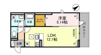 姫路市飾磨区今在家のアパートの間取り