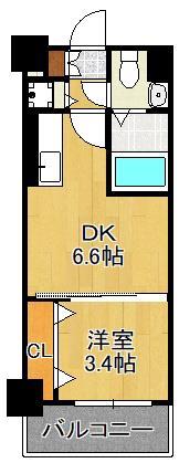 Ｎｏ．７１　オリエントトラストタワーの間取り