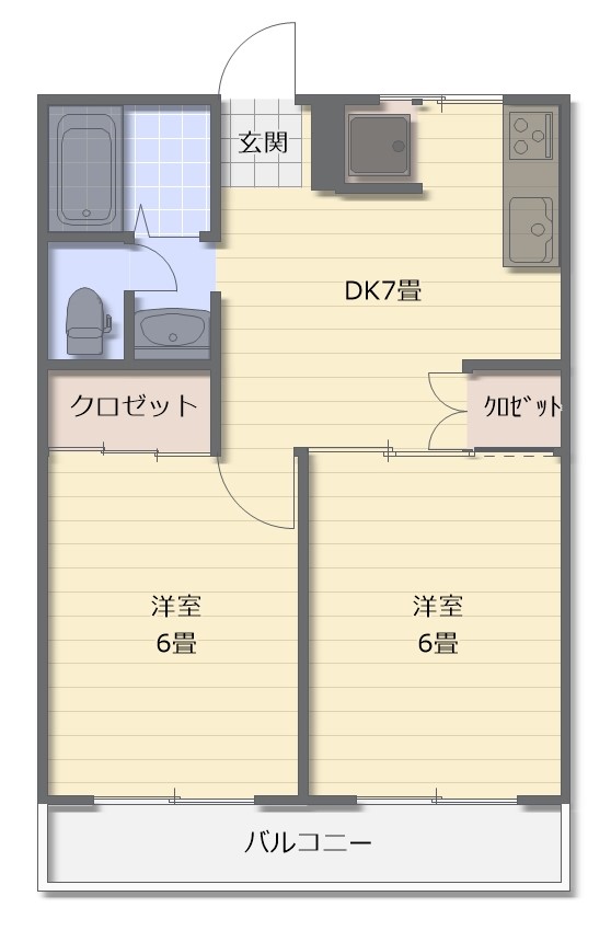 ハイマートオルトの間取り