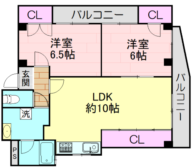 天神プラザの間取り