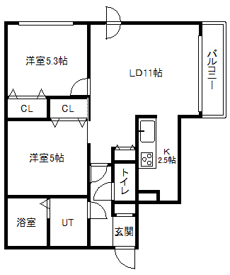 エルミタージュS20の間取り