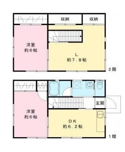 鉾田市玉田のアパートの間取り