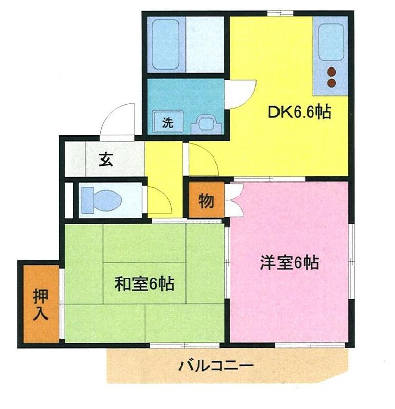 さいたま市浦和区本太のアパートの間取り