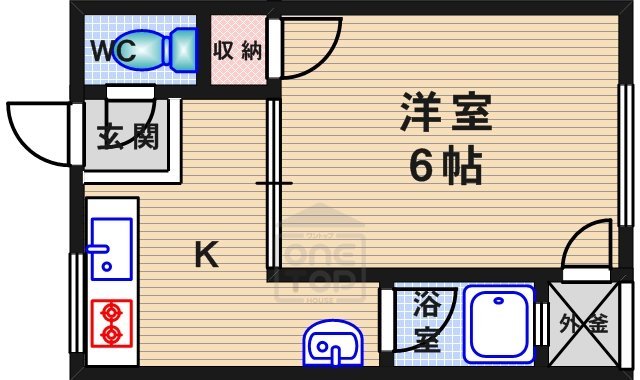 茨木市美沢町のマンションの間取り