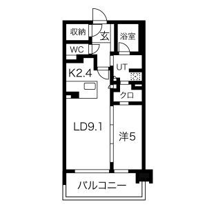 ローレルアイ名駅東の間取り