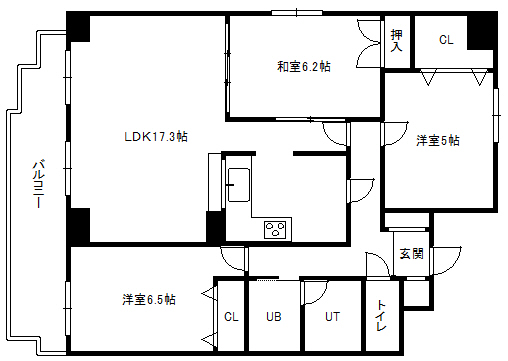 ポラリス伏見の間取り