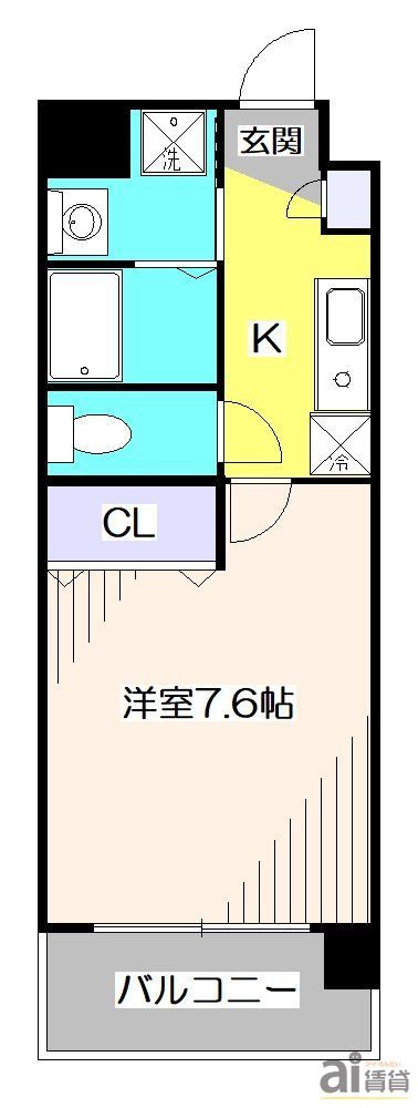 【小平市美園町のマンションの間取り】