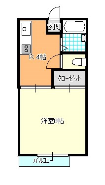 【かすみがうら市稲吉東のアパートの間取り】