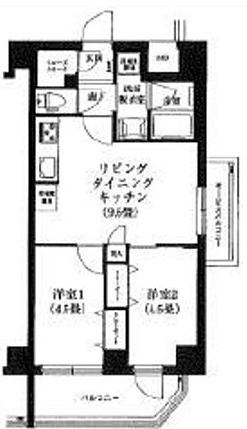 荒川区東日暮里のマンションの間取り