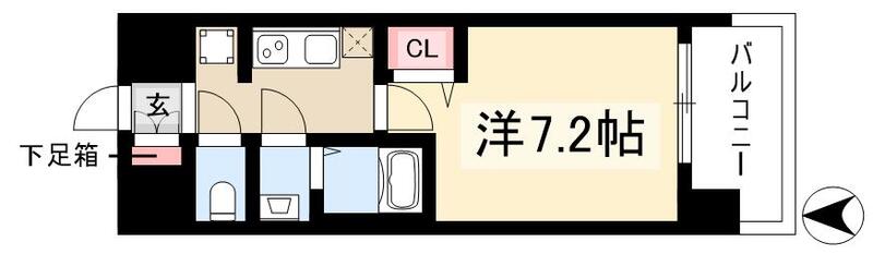 プレサンスNAGOYA本陣の間取り