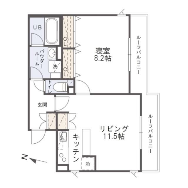 渋谷区代々木のマンションの間取り