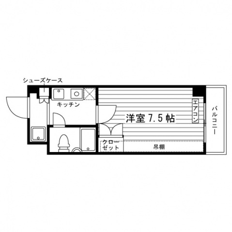 ベルフレール元住吉の間取り