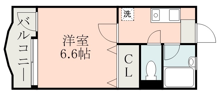 鹿児島市宇宿のマンションの間取り