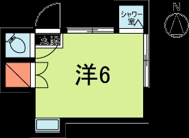 杉並区上井草のアパートの間取り