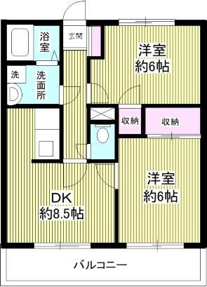 調布市染地のマンションの間取り