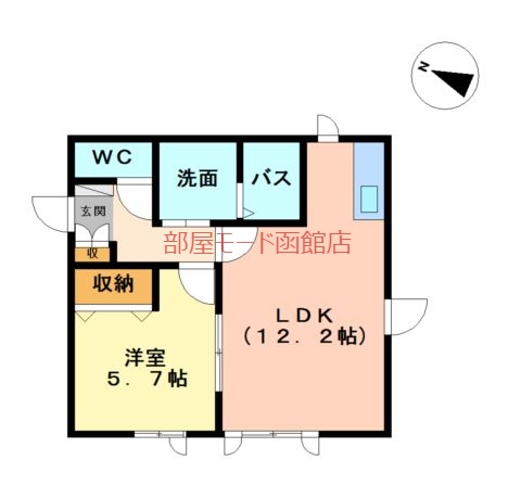 クレスト北浜の間取り