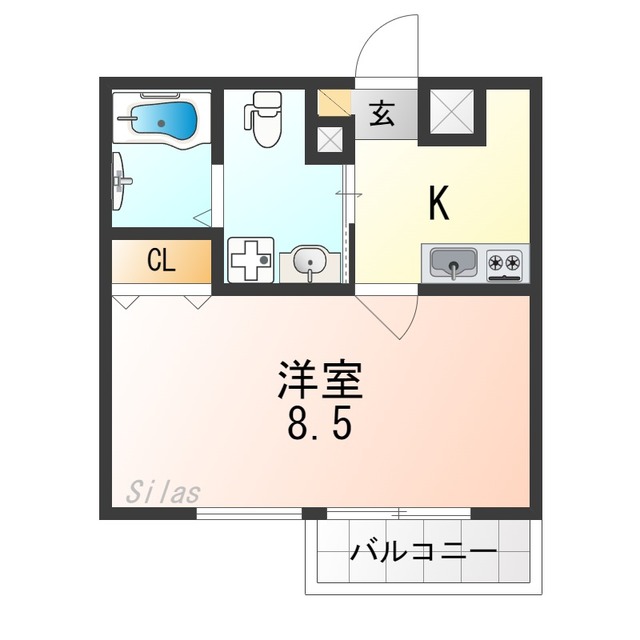 THE GARNET SUITE RESIDENCE西大路の間取り