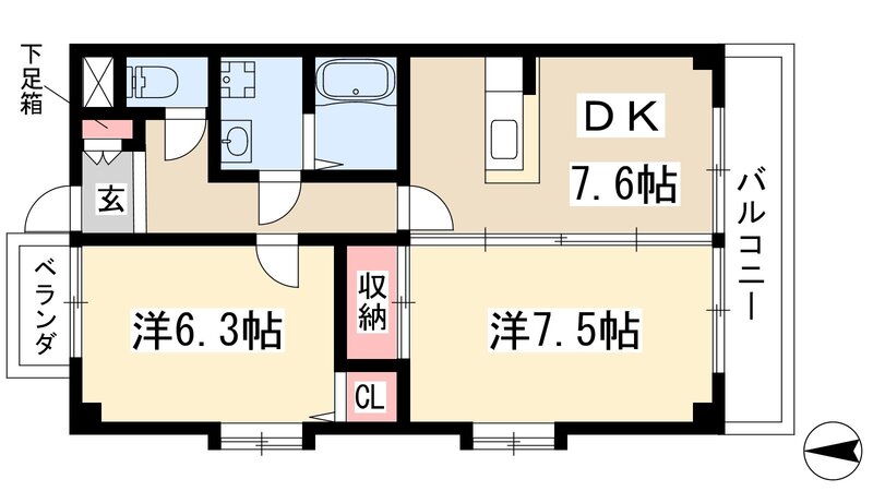 スカイパーク檀渓の間取り