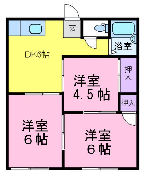 ヴェシンダード大野の間取り