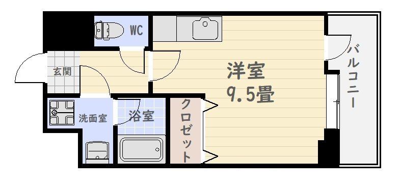 エミール上本町の間取り