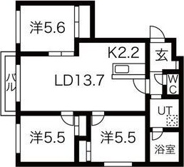 プレミア山の手の間取り