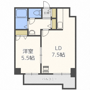 グランカーサ南11条の間取り