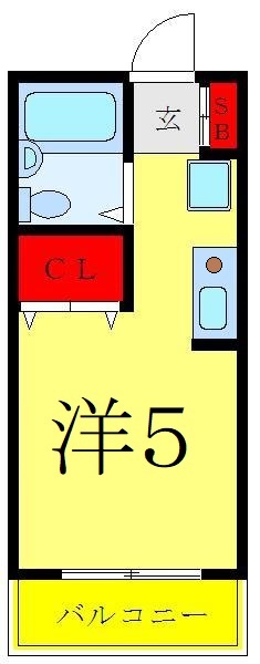 【板橋区大谷口のアパートの間取り】