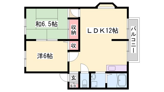 サンビレッジCの間取り