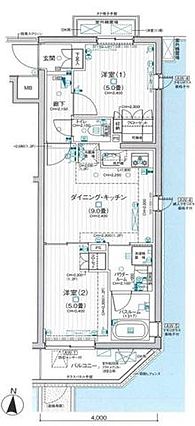 デュオステージ京成曳舟の間取り