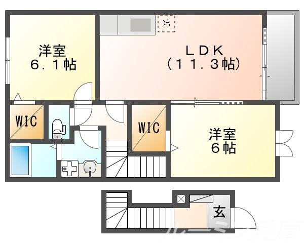 パレデリシューの間取り