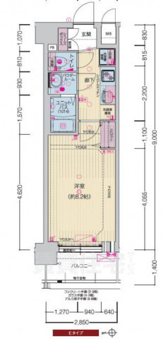 【京都市南区東九条宇賀辺町のマンションの間取り】