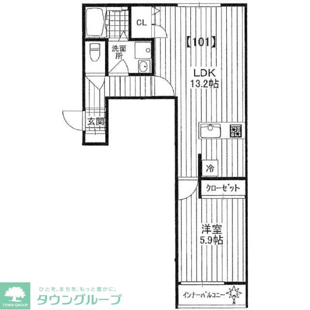 練馬区氷川台のアパートの間取り