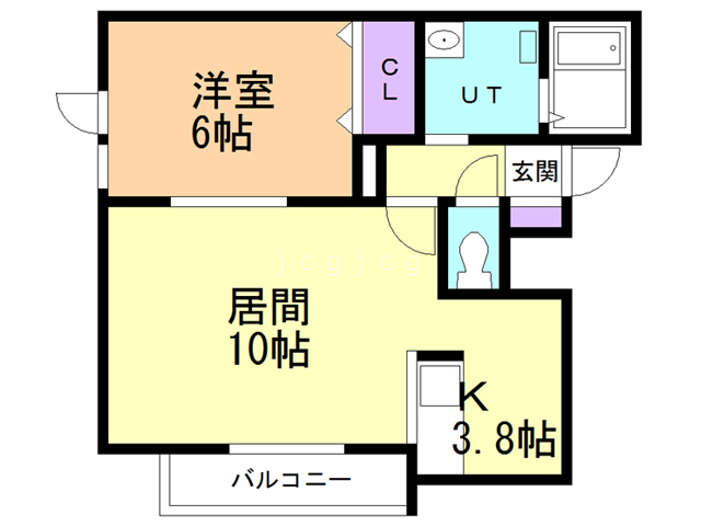 苫小牧市泉町のアパートの間取り