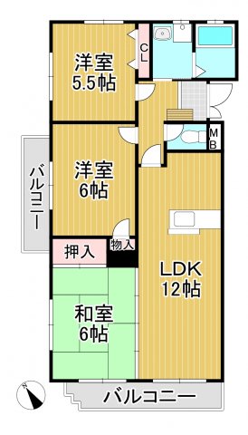 タモンズハートビレッジ　Aの間取り