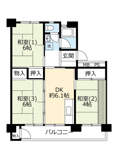 ＵＲ下大槻の間取り