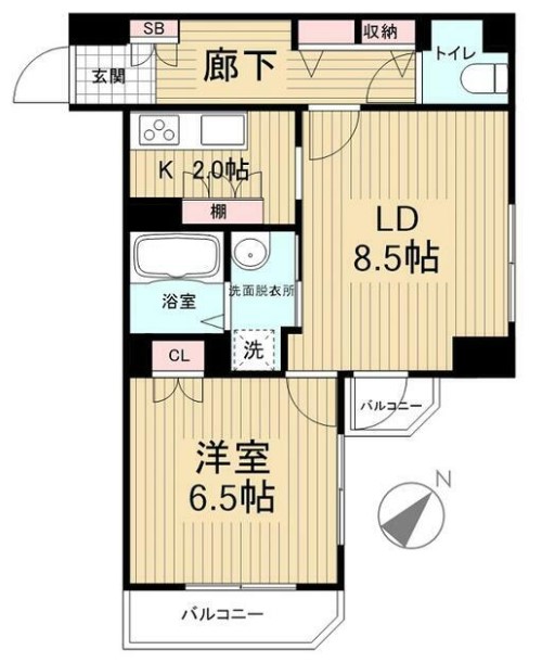 メゾンブロンシュ本駒込の間取り