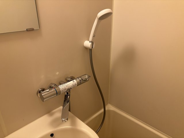 洗面設備　洗面台はお風呂の中のございます。シャワー付きです♪